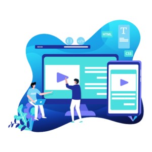 web development illustration modern